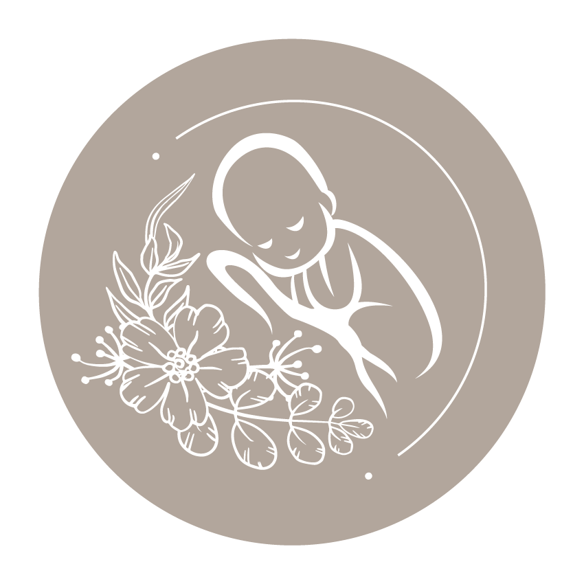 Logo gris et rond Serinifleur